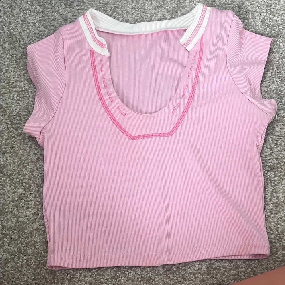 Pink Crop Top - Picture 1 of 1